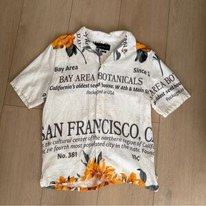 Abercrombie Linen blend Shirt Mens small